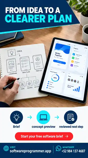 Software brief and product concept preview