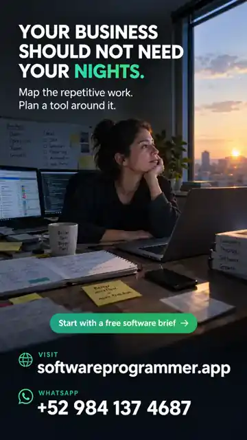 Business owner working late with spreadsheets