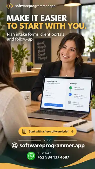 Professional services owner reviewing a client intake workflow