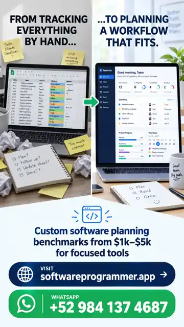 Conceptual comparison of a spreadsheet and tailored workflow