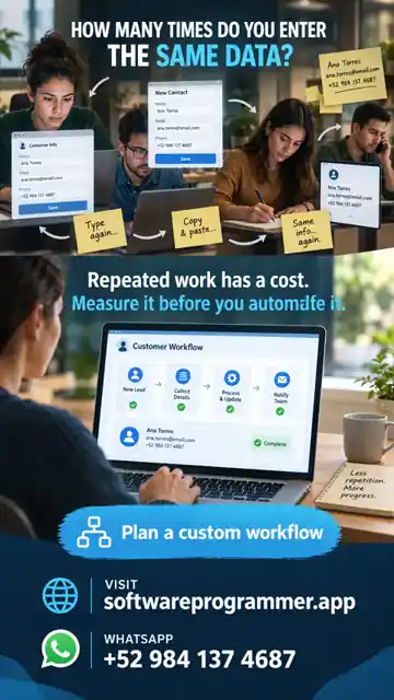 Business team passing information between disconnected applications